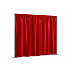 P&D doek Rood Satijn - 3.00 (br) x 3.00m (h)