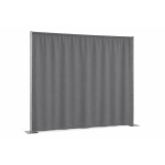 P&D doek Antraciet Satijn - 3.00 (br) x 3.00m (h)