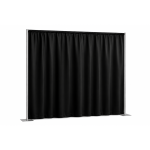 P&D doek Zwart Satijn - 3.00 (br) x 3.00m (h)