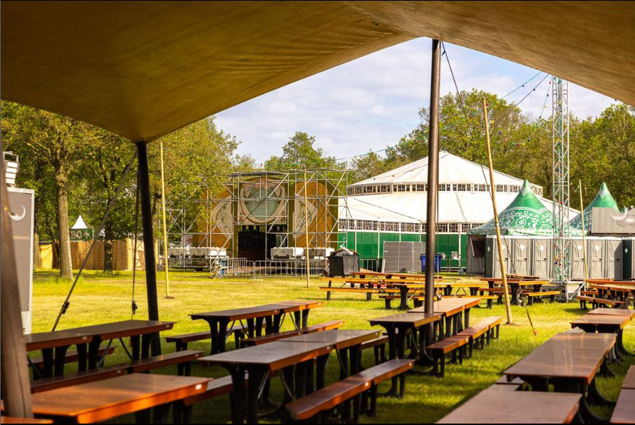 foldtable inklapbare picknicktafels huren festival verhuur